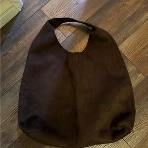 Gap Dark Brown Suede Tote Bag